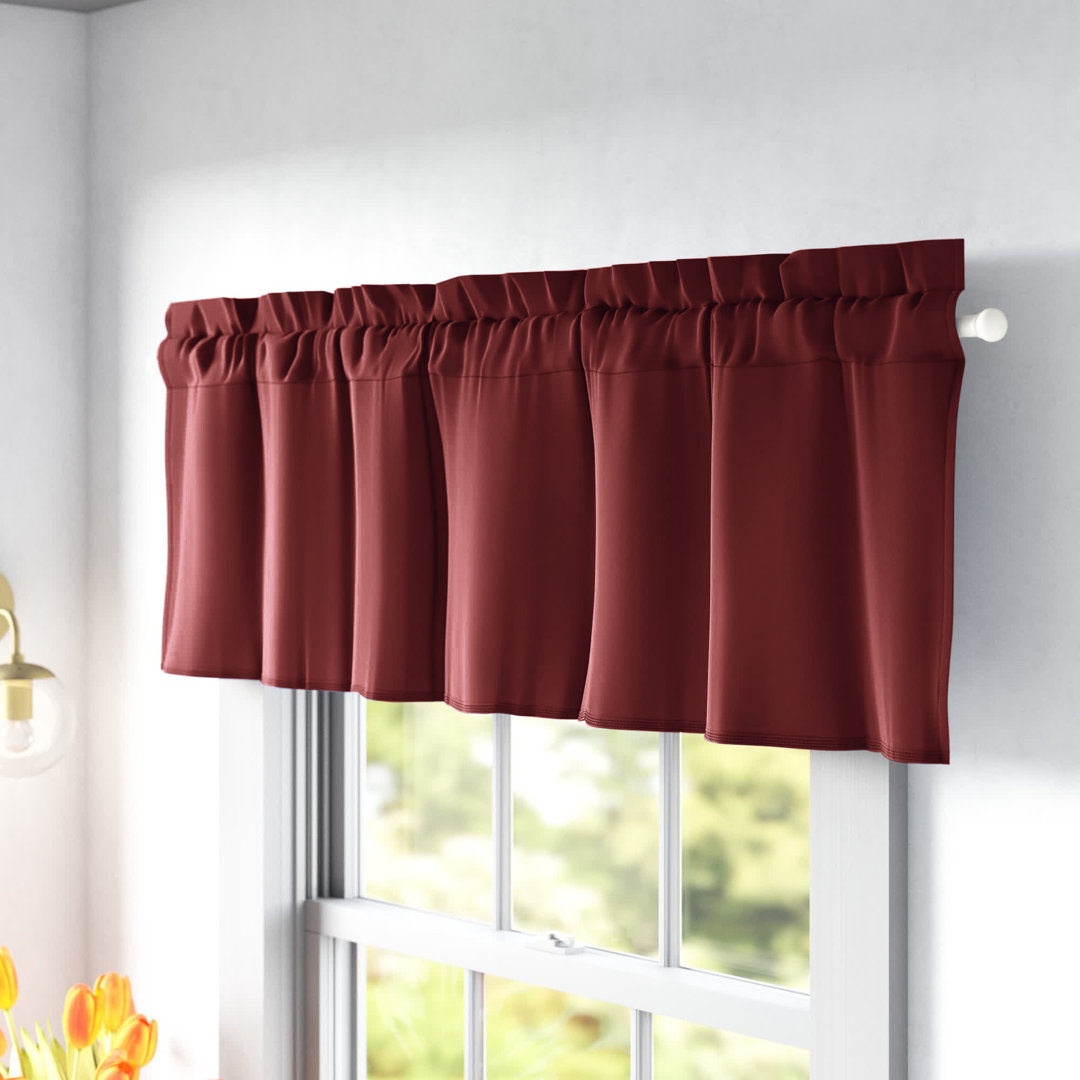Wayfair Basics® Thermal Room Darkening Rod Pocket Curtain Valance